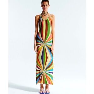 Siedres colorful Solana Sun Ray Knit Maxi Dress Maxi Dress NEW